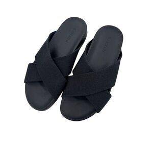 Rothys Womens Black The Weekend Slide Sandals Size W8.5